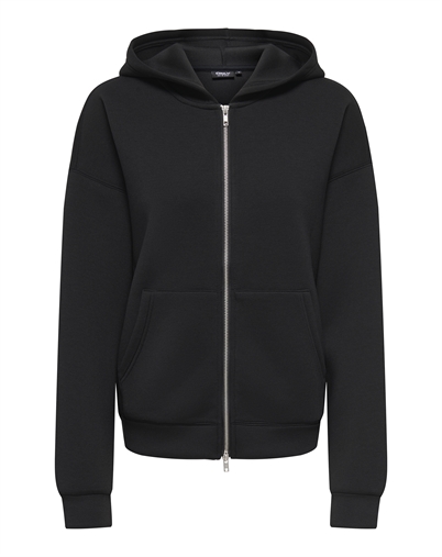 Only - ONLNaomi Two-Way Zip Hoodie - Black